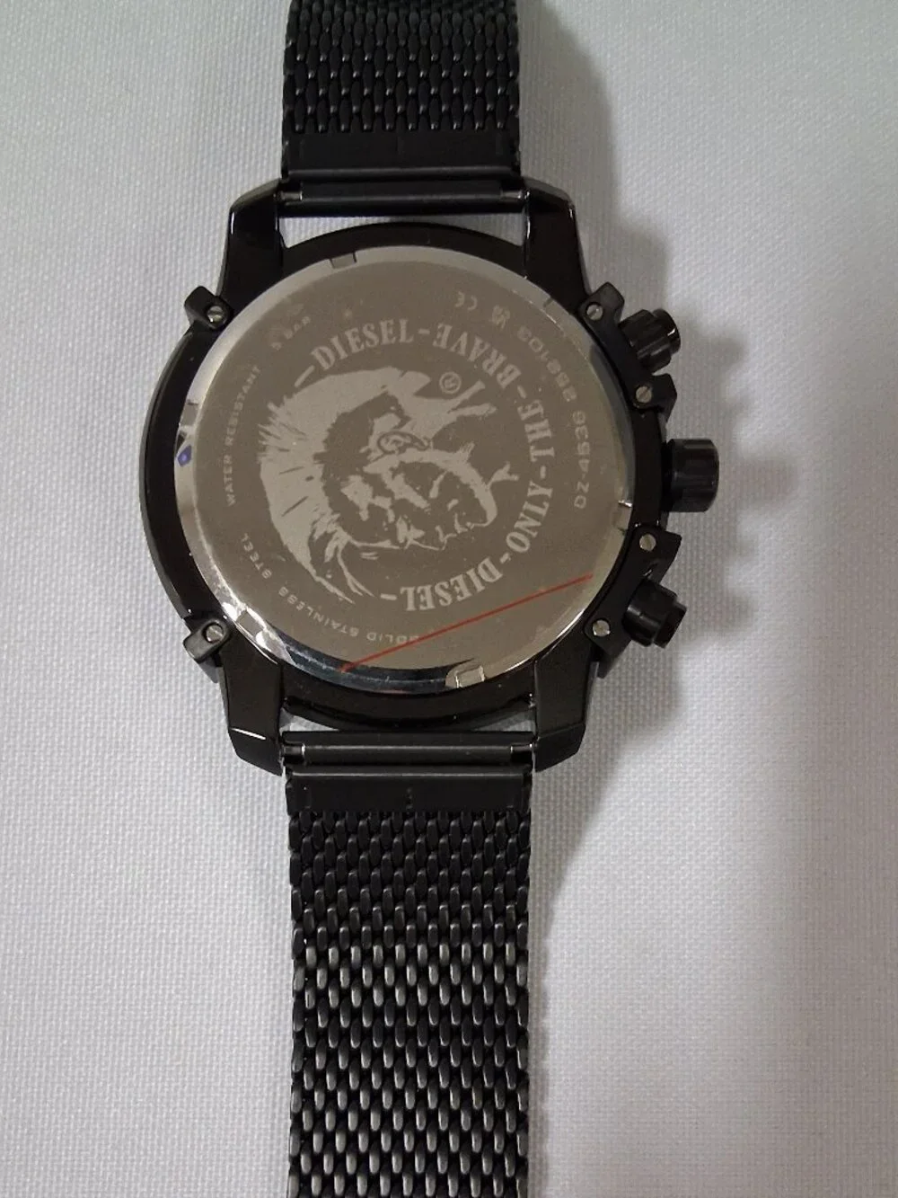 Diesel Men’s Griffed Quartz Watch with Stainless Steel Strap (Model: DZ4536)